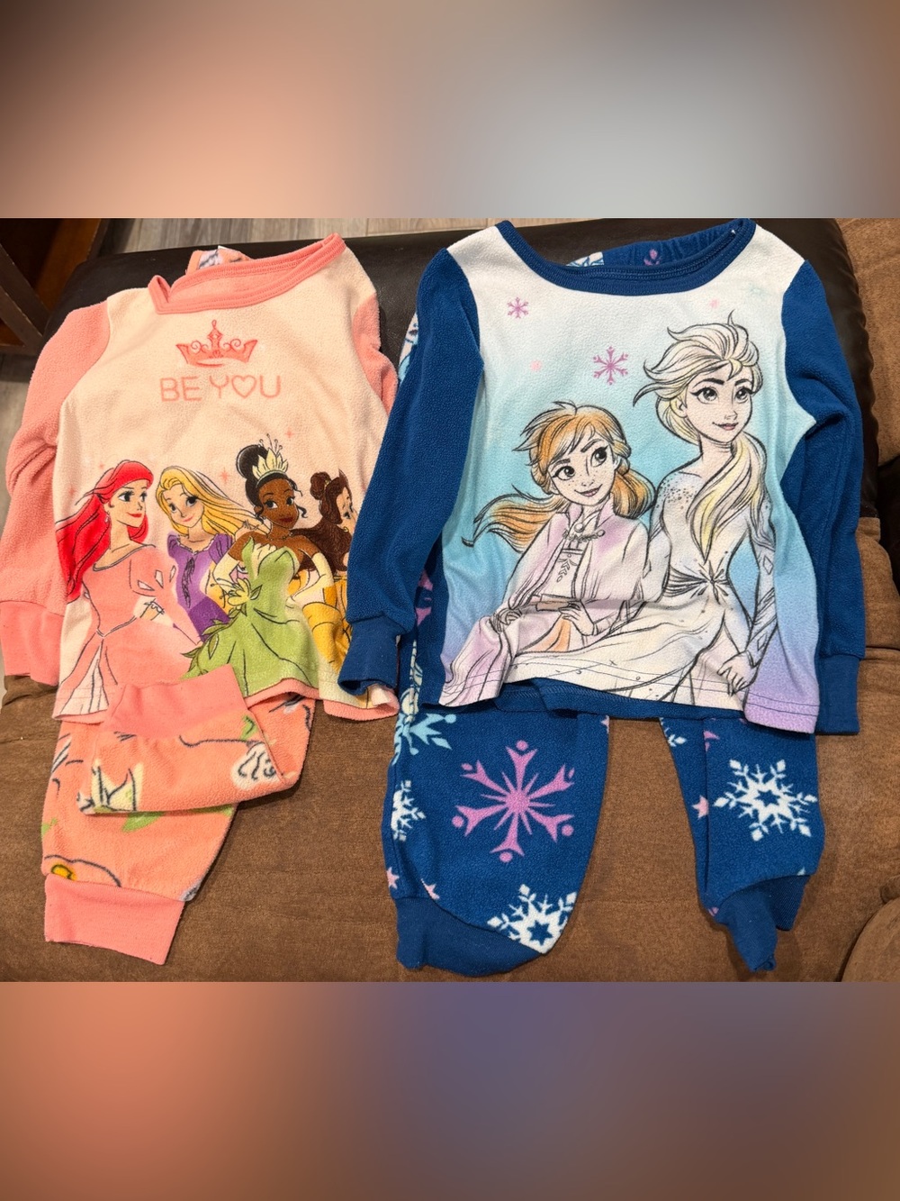 Disney Princess & Frozen Kids Pajama Sets - 3T